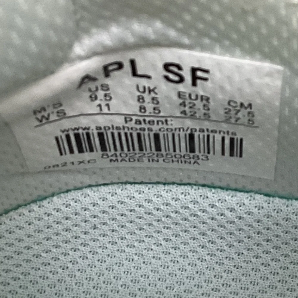 APL Super Future Sneakers Men's 9.5 /‎ Women's 11 White Black Gum High Top Shoes